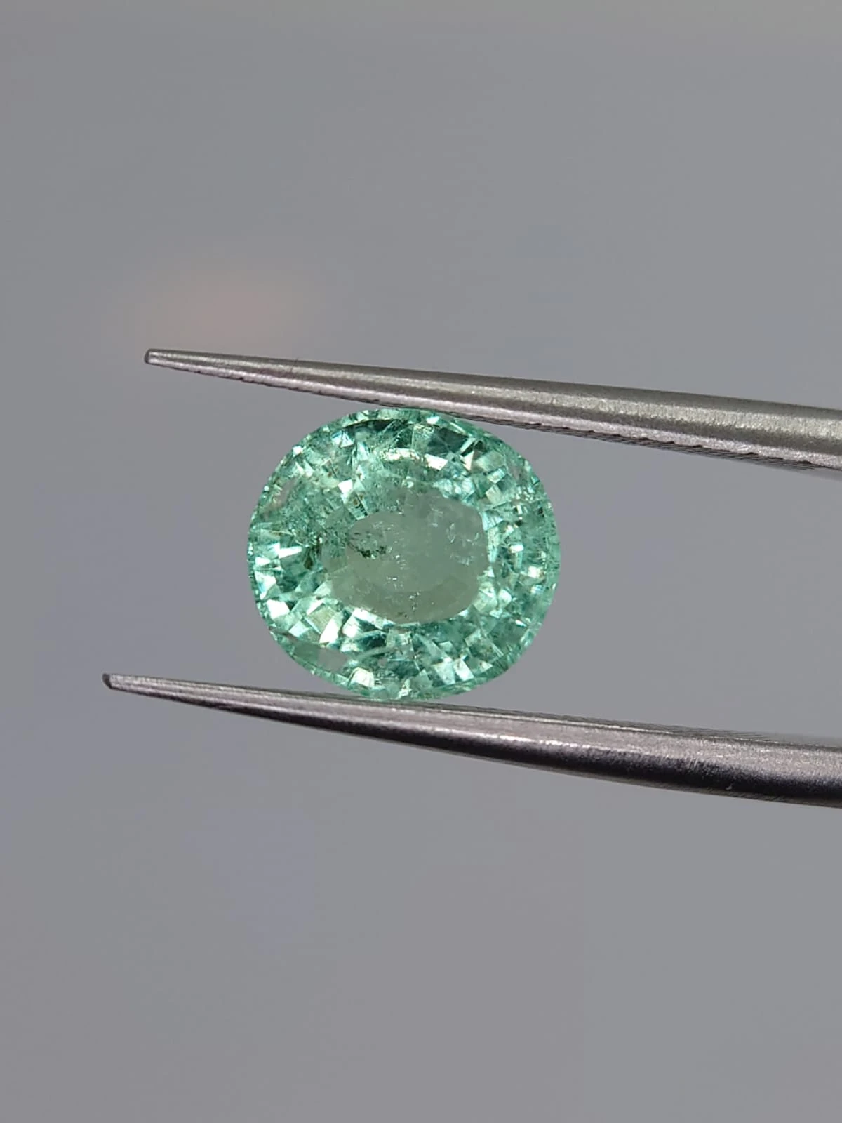 2.21ct Natural Round Panjshir Emerald From Afghanistan — view 1